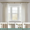 thumbnail image 4 of 2 Pack Antique Bronze Curtain Rods for Windows 66 to 120 Inches Adjustable Length Heavy Duty 1" Diameter Window Curtain Rod with Solid Metal Finials for Outdoor Farmhouse Bedroom Kitchen Living Room, 4 of 15