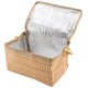 thumbnail image 3 of Bolsa de almuerzo de ratán de imitación, refrigerador térmico aislado grueso portátil, 3 of 8
