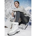 thumbnail image 3 of Stepedia Women's Snow Boots Insulated Waterproof Winter Boots for Women Warm Fur Faux Booties, White, 3 of 8