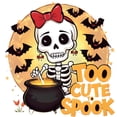 thumbnail image 3 of CafePress - Too Cute Spook - Cotton Baseball Jersey, 3/4 Raglan Sleeve Shirt, 3 of 4