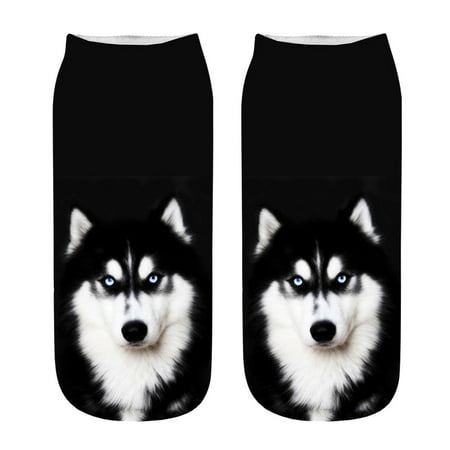 

Fashion Socks Popular Funny Unisex Short Socks 3D Dog Printed Anklet Socks Casual Socks