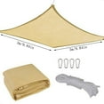 thumbnail image 3 of Hearth & Gear Yellow Polyethylene Outdoor Sun Shade | Sun And Durable Shading Cloth Create A Colorful And Cool Courtyard Space Camping Hiking Camping Kitchen Set Campingausrüstung Für Jugendliche, 3 of 7
