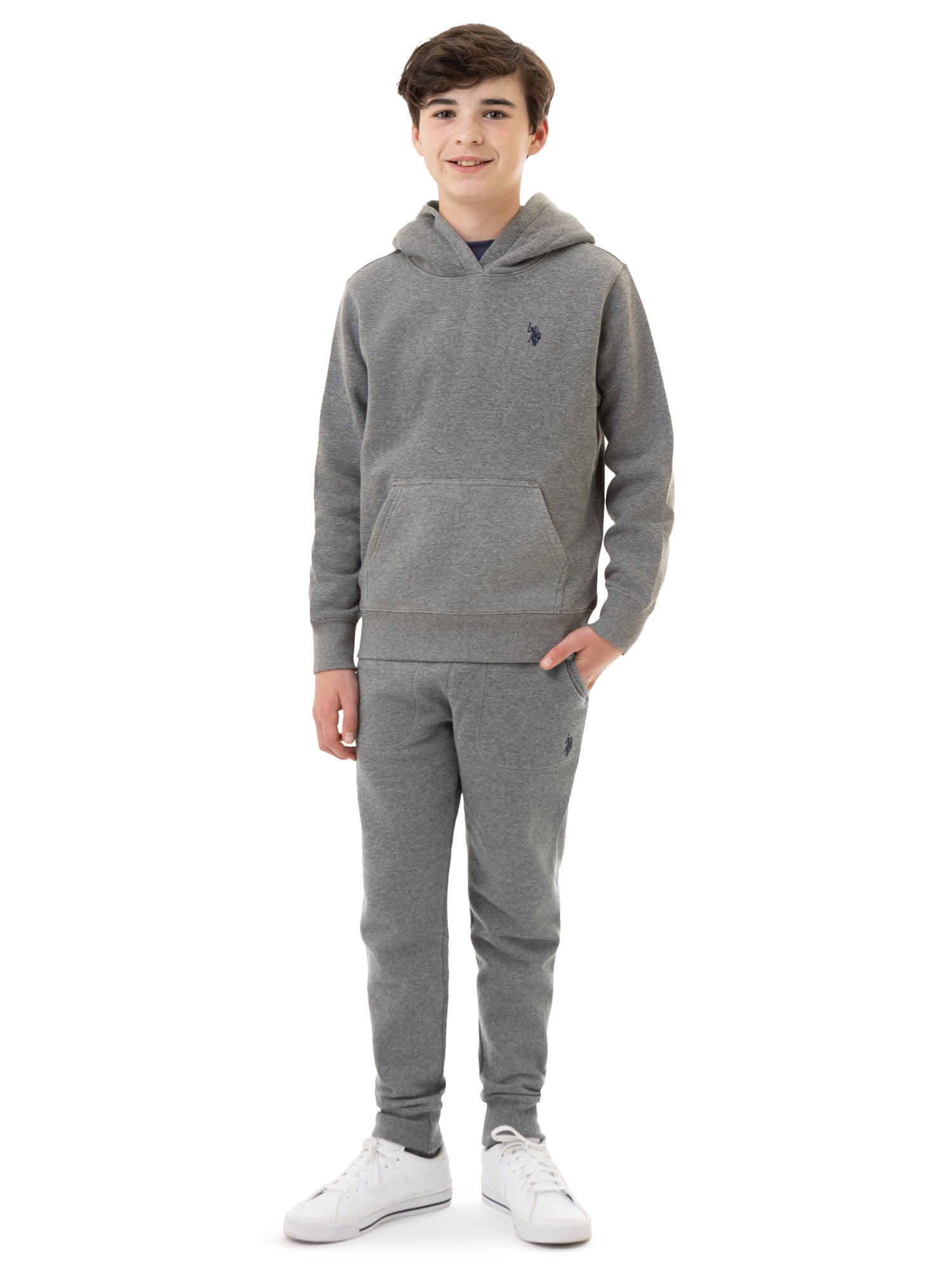U.S. Polo Assn. Boys Fleece Pullover Hoodie, Sizes 4-18