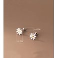 thumbnail image 5 of K-KED Real 925 Sterling Silver & Enamel Daisy Stud Earrings Flower Plants Garden Studs, 5 of 6