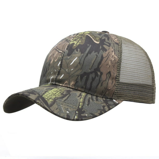 Lefu Mens Camouflage Military Adjustable Hat Camo Hunting Fishing Army  Baseball Cap