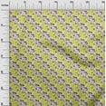 thumbnail image 3 of oneOone Velvet Yellow Fabric Abstracts Craft Projects Decor Fabric Printed By The Yard 58 Inch Wide, 3 of 4