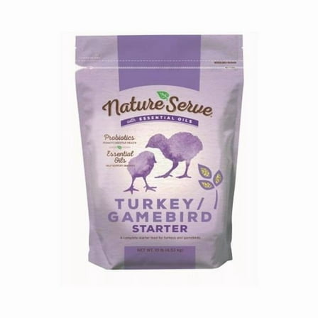 10 lbs NatureServe Turkey & Gamebird Starter with Essential Oils