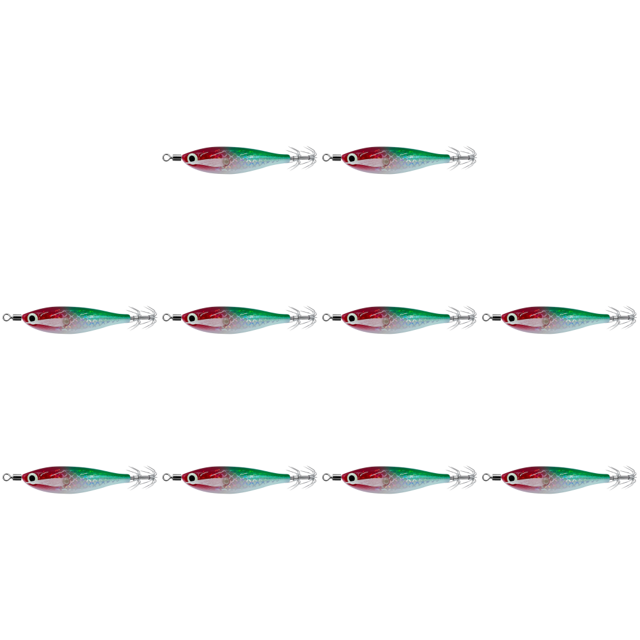 Anzuelo Calamar Luminoso Que Brilla en Cebo para Pesca Nocturna ( ) Rojo Y Verde
