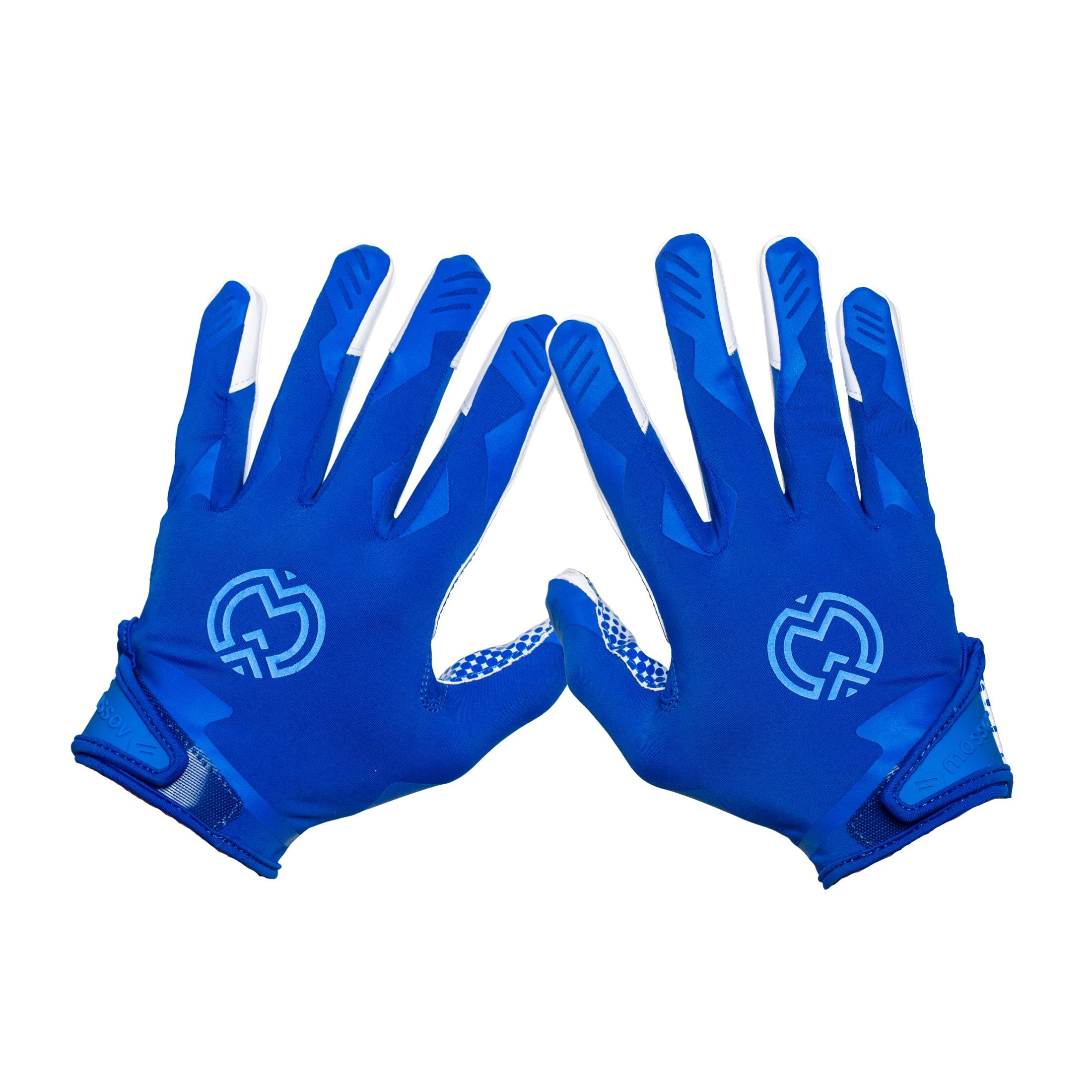Massov VPRO3 Mens Adult Football Glove, Receiver Glove, Royal, Large