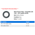 thumbnail image 2 of Water Pump O-Ring - Compatible with 1963 - 1967 Cadillac DeVille 1964 1965 1966, 2 of 2