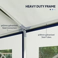 thumbnail image 4 of Outsunny 16.5' x 33' Large Party Tent, Heavy Duty Outdoor Canopy Tent Shelter with Removable Sidewalls, 10 Windows, Blue, 4 of 10