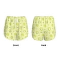 thumbnail image 3 of Yiaed Cute Frog3 Print Women's Running Shorts with Liner 3 Zipper Pockets Elastic Workout Athletic Gym Yoga Shorts-X-Large, 3 of 7