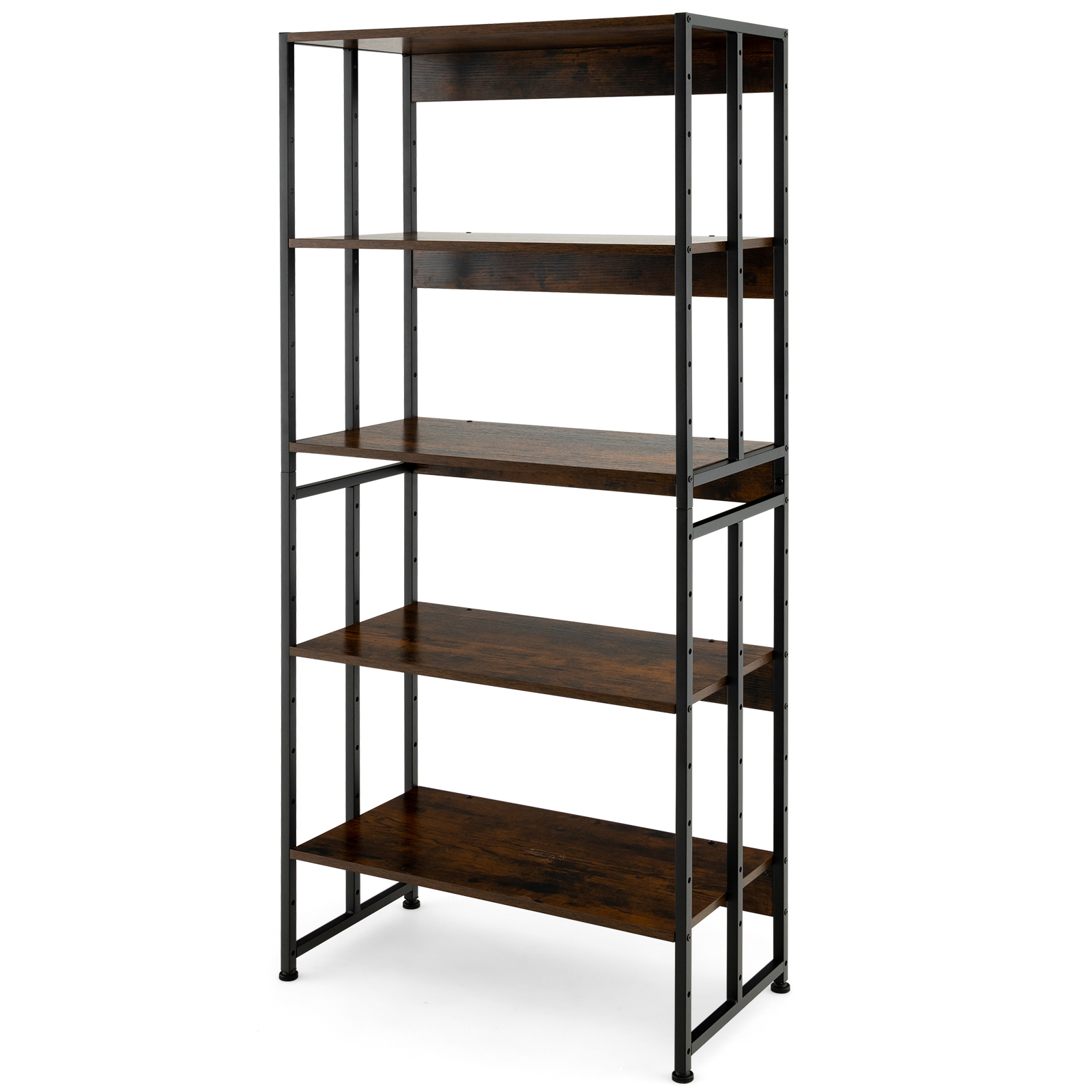 Topbuy 5Tier Bookshelf Convertible Bookcase with AntiTipping Kits