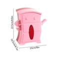 thumbnail image 3 of Dvkptbk plastic tissue box Colorful Funny Plastic Tissue Cover Box with Support-Spring for Office Home Kitchen Toilet, 3 of 6