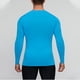 thumbnail image 4 of Blusas y camisas de manga larga con cuello redondo para hombre, estilo casual, de color liso, para correr, fitness, secado rápido, de poliéster., 4 of 8