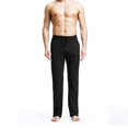 thumbnail image 3 of SWSMCLT Men's Yoga Sweatpants Straight Leg Drawstring Long Pants Gym Thin Soft Stretch Yoga Pants Black Large, 3 of 4