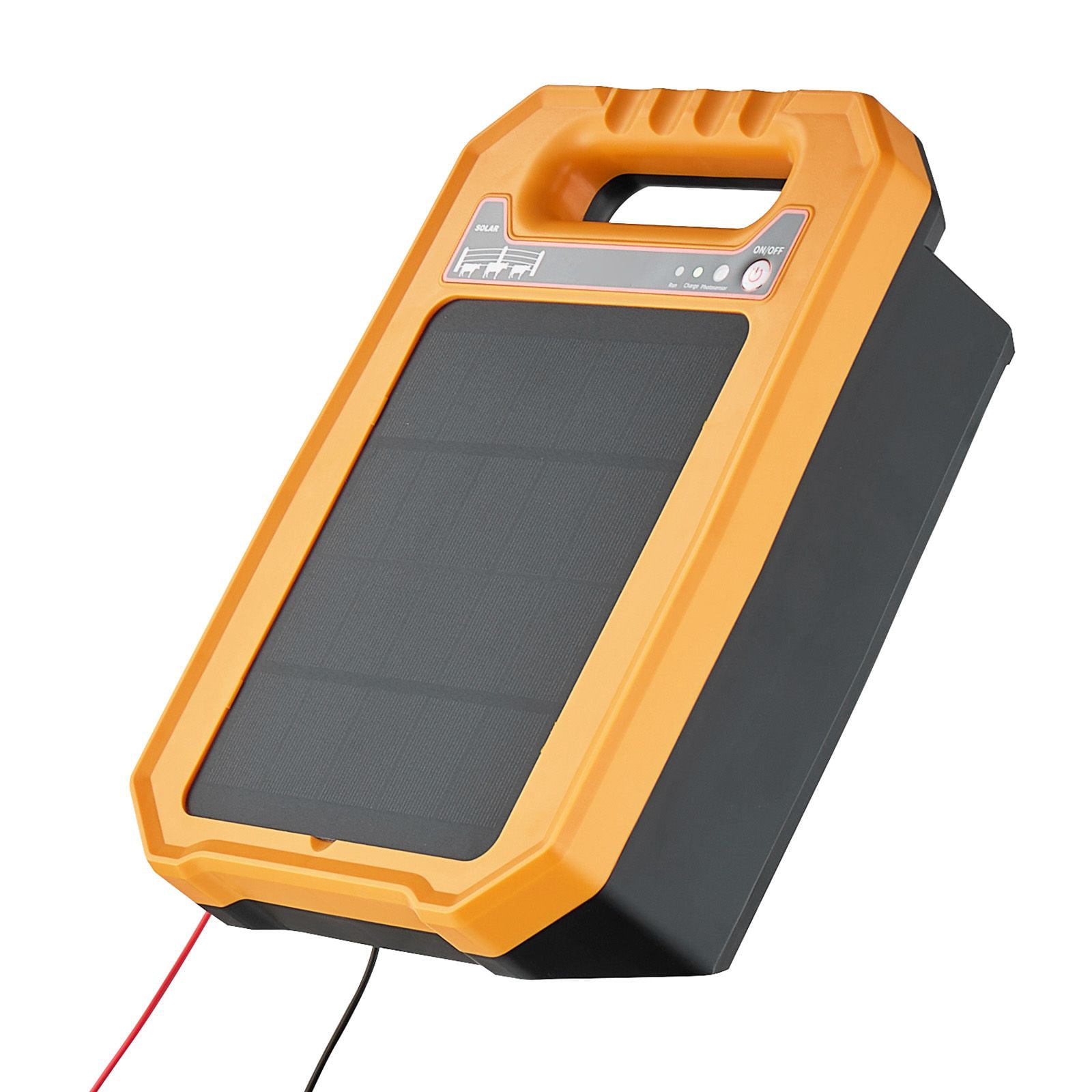 Solar Fence Charger 8kV 0.3J with 10W Solar Panel 10400mAh Battery for Livestock Wildlife Protection