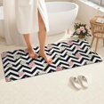 thumbnail image 4 of Pioneer Flower Floral Print Pattern Bathroom Rugs Mat, Non Slip Microfiber Bathroom Rug with Rubber Backing, Soft Mats for Bathroom Floor Tub Shower, 24"x60", 4 of 5