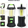 thumbnail image 2 of Rechargeable camping lantern, 2000lm led camping lights with 3 light modes, cob lightweight camp lamp phone charger portable waterproof lantern flashlight for power outages, emergency, hiking, 2 of 7