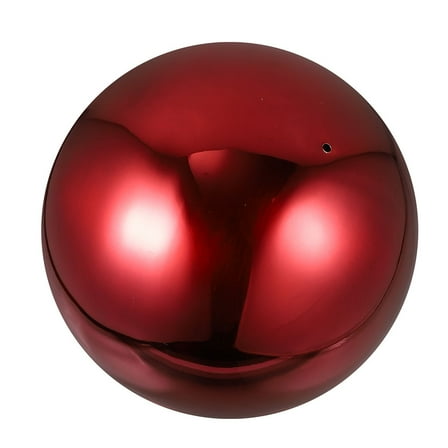PBPBOX Outdoor Red Reflective Stainless Steel Gazing Ball for Patio Decor