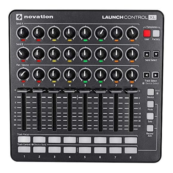 Controlador MIDI USB Novation Launch Control XL para Ableton Live con controles asignables