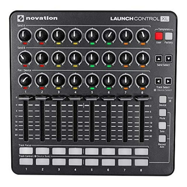 Controlador MIDI USB Novation Launch Control XL para Ableton Live con controles asignables