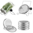 thumbnail image 3 of HomeLife Mason Jar Holder Slanted Stable Adjustable Anti-drop Anti-slip Fixed Stainless Steel Mason Jar Sprouting Jar Holder Household Supplies, 3 of 12