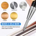 thumbnail image 3 of 4 Pieces Automatic Center Punch 5 Inch 6 Inch Spring Automatic Centre Hole Punch With Adjustable Tension Window Spring Punch Hand Tool, 3 of 7