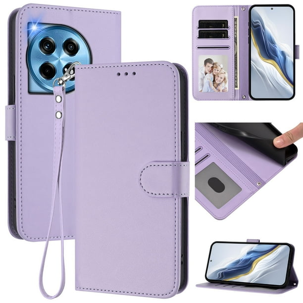 Funda Cartera GANGXUN para OnePlus 12 5G – Cierre Magnético, Protección RFID, Correa Desmontable, Compatible con Carga Inalámbrica
