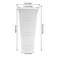 thumbnail image 2 of TFCFL 12Pcs White Metal Flower Buckets 9'' Tall Flower Display Buckets Garden Wedding Decoration, 2 of 14