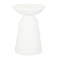 thumbnail image 2 of Large Outdoor Metal Table In Modern Flair, White Iron, 14.71"x14.71"x21.32", No Assembly Side 15"x15"x21.32",, 2 of 6