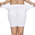 thumbnail image 4 of Simiya Molasus Women'S Cotton Underwear High Waisted Full Coverage Ladies Panties (Regular Plus Size) White S, 4 of 6