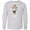 AC-Heather Grey, variant on Moo Cute Brown Holstein Cow Long Sleeve Youth T-Shirt