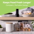 thumbnail image 5 of FoodSaver Mini Handheld Vacuum Sealer, Marinate Setting, Cordless Vacuum Sealer with Charging Dock, Black, 5 of 7