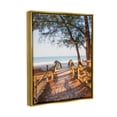 thumbnail image 3 of Stupell Industries Relaxing Beach Walkway Coastal Path Photograph Metallic Gold Floating Framed Canvas Print Wall Art, Design by Mary Lou Photography, 3 of 6