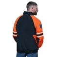 thumbnail image 2 of Men's Starter Navy Chicago Bears Prospect Half-Zip Pullover, 2 of 3