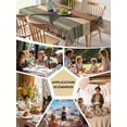 thumbnail image 5 of Texas Star Vintage Table Cloth, Waterproof Tablecloth for Rectangle Tables, Berry Sage Green Brown Wooden Reusable Washable Fabric Table Cover for Restaurant Kitchen Dining Tables 60"x120", 5 of 9
