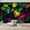 Color 3, variant on Wallpaper Vibrant Tropical Leaf Bright Green Yellow Pink Shades Peel and Stick Wall Murals 100"H x 144"W Removable PVC Wall Paper Self-Adhesive Wall Paintings Art Decor for Bedroom Living Room