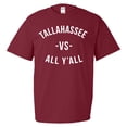 thumbnail image 4 of UGP Campus Apparel Tallahassee Vs All Y'all Mens T-Shirt - Medium - Garnet, 4 of 6