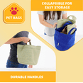 thumbnail image 5 of Coolaroo Dog Storage Toy Bin with Handles, 2 Pack Assorted Small & Medium Sizes, Green, 5 of 7
