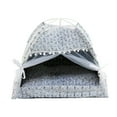 thumbnail image 5 of Pet Teepee Tent Removable Plushie Pet Tent Dog Kitten Bed Comfortable Private Space for Small, 5 of 8