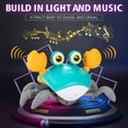 thumbnail image 5 of BEEPRINCESS Baby Toys Crawling Crab, Rechargeable Tummy Time Baby Walkers Toys with Music and LED Light, Toddlers Sensory Interactive Christmas Birthday Gifts for 1-3 3-8 Years Old Boys Girls, 5 of 6