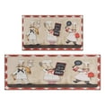 thumbnail image 1 of Coffee Vintage Chef Kitchen Pattern Kitchen Rug Set Of 2,Kitchen Rugs Mats with Dirty Resistance,washable,Non-Slip,kitchen Mats 17.7x24+17.7x48inch, 1 of 7