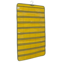 OATIPHO 1Pc Hanging Organizer Clear Pockets Over Door Wall Hanger Yellow Storage Bag
