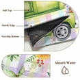 thumbnail image 6 of Watercolor Truck Flowers Round Area Rug 5Ft Washable Circle Rugs for Living Room Bedroom, Spring Butterflies Botanical Plaid Non-Slip Carpet Floor Mats Indoor Outdoor Carpet Runner Home Decor, 6 of 8
