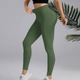thumbnail image 5 of Jxximdong Leggings for Women Women's High Waist Belly Long Yoga Solid Color Breathable Running Fitness Pants Green L Yoga Pants, 5 of 6