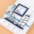 thumbnail image 3 of Mediterranean Style Wooden Key Cabinet Nautical Style Wall Mounted Wooden Key Holder Storage Box Cabinet, 3 of 5