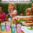 thumbnail image 6 of (4) Easter Dome Tumblers with Lid and Straw, 6.5 in. Easter-Themed Reusable Plastic Cups Spring Drinkware Bag Basket Fillers Party Gift Favors Decor Supplies, 6 of 7