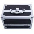 thumbnail image 3 of IVV Makeup Handy Case Aluminum Alloy Travel Cosmetic Suitcase with Mirror, Black, 3 of 10