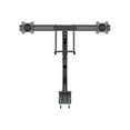 thumbnail image 2 of StarTech.com Desk Mount Dual Monitor Arm, Ergonomic Dual Monitor VESA Mount for 32" 17.6lbs (8kg) Displays, Crossbar Handle for Synchronized Full Motion, Height Adjustable, C-Clamp/Grommet - Small Footprint Design (ARMSLMBARDUO) - Mounting kit - adjustable arm - for 2 monitors - heavy duty steel - black - screen size: 17"-32" - desk-mountable, 2 of 4